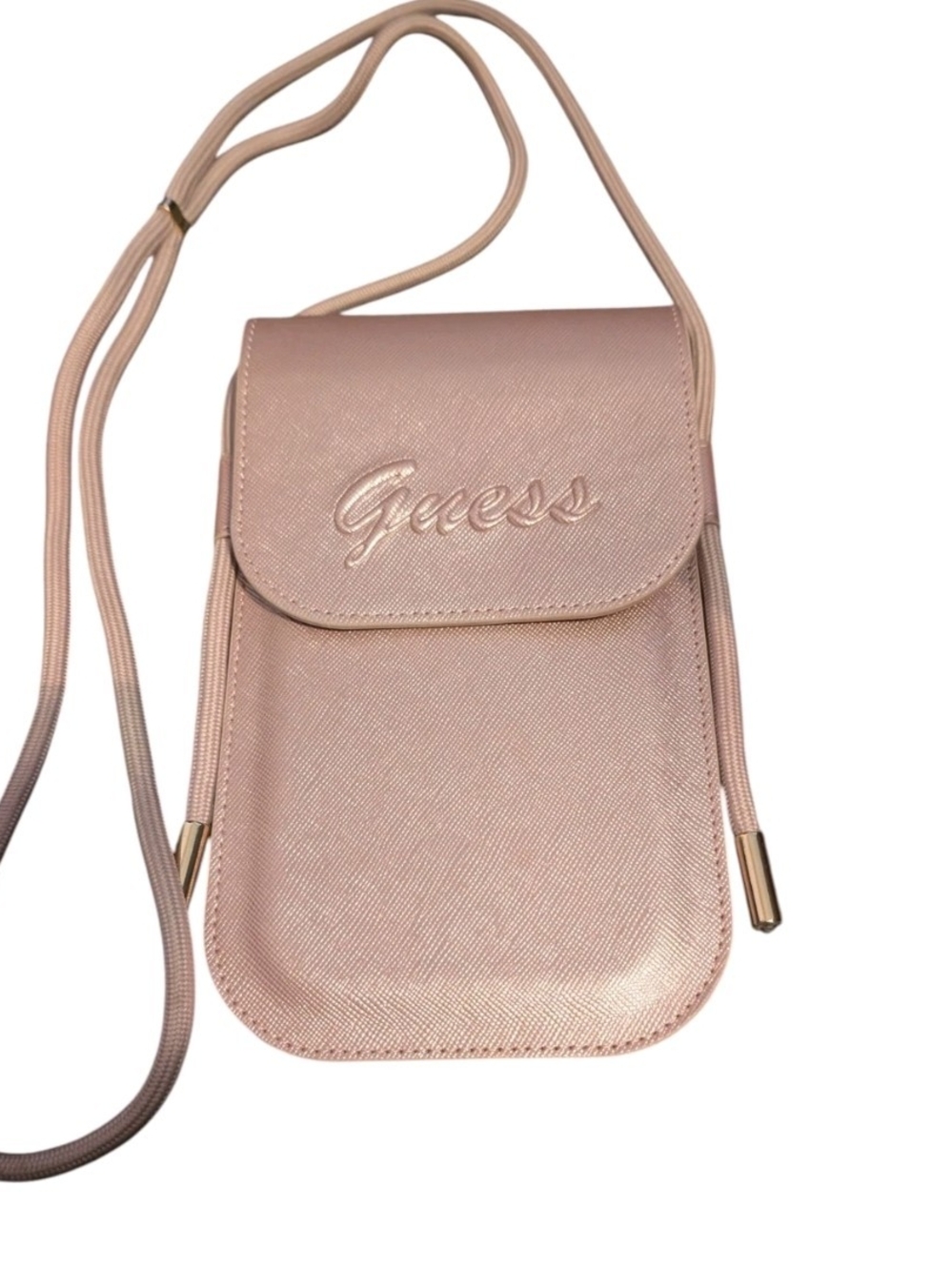 GUESS Rose Pink Crossbody Phone Pouch